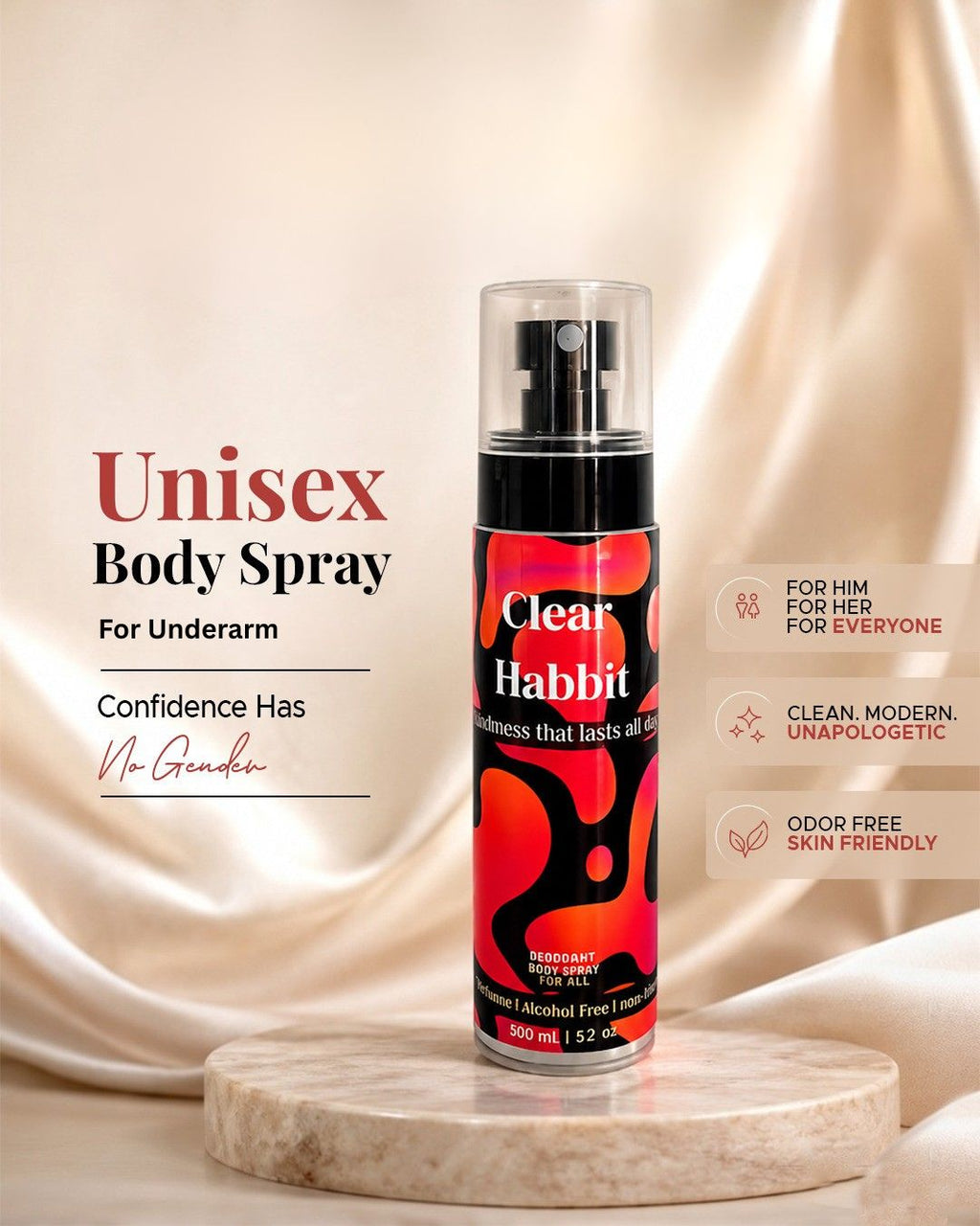 Clear Habbit Underarm Spray – Long Lasting Freshness