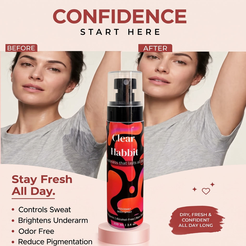 100 ML - Clear Habbit Underarm Spray – Long Lasting Freshness